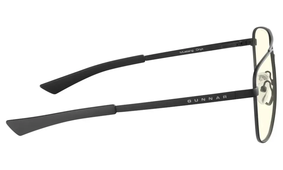 GUNNAR kancelářske/herní brýle MUSTANG ONYX čirá skla BLF 35 GUNNAR focus