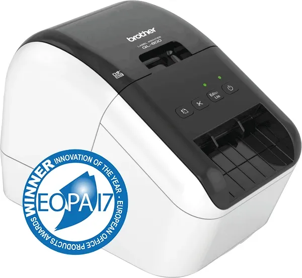 BROTHER tiskárna štítků QL-800 - 62mm, termotisk, USB, Profi. Tiskárna Štítků / po dokoupení DK-22251 tisk červeně /