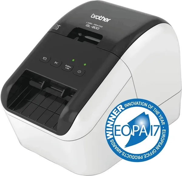 BROTHER tiskárna štítků QL-800 - 62mm, termotisk, USB, Profi. Tiskárna Štítků / po dokoupení DK-22251 tisk červeně /
