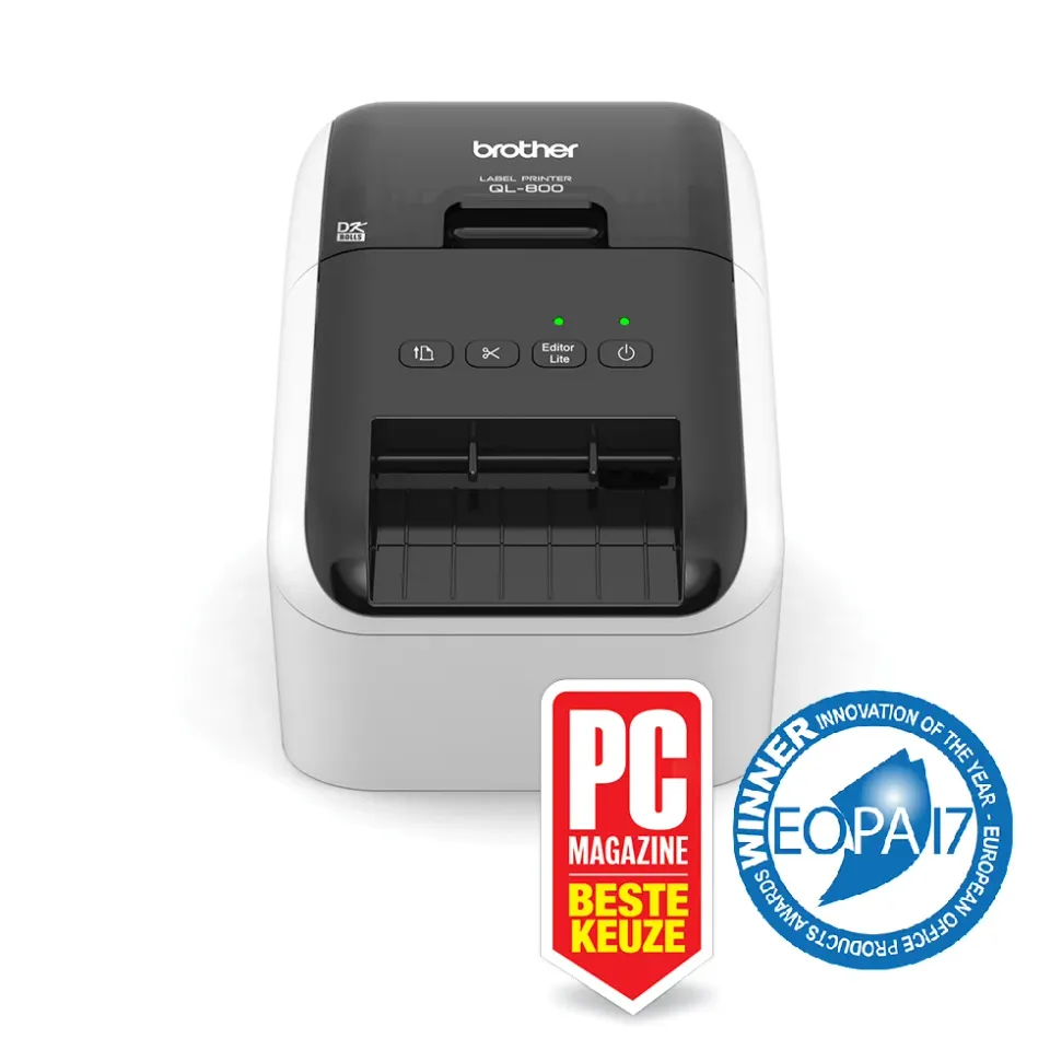 BROTHER tiskárna štítků QL-800 - 62mm, termotisk, USB, Profi. Tiskárna Štítků / po dokoupení DK-22251 tisk červeně /