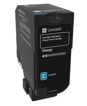 Lexmark CS725 Cyan High Yield Return Programme Toner Cartridge - 12 000 stran
