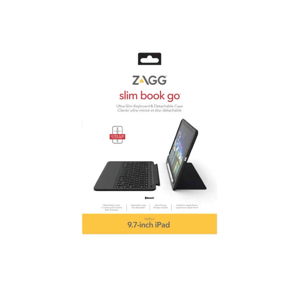 ZAGG Slim Book Go klávesnice iPad 9,7" - EN