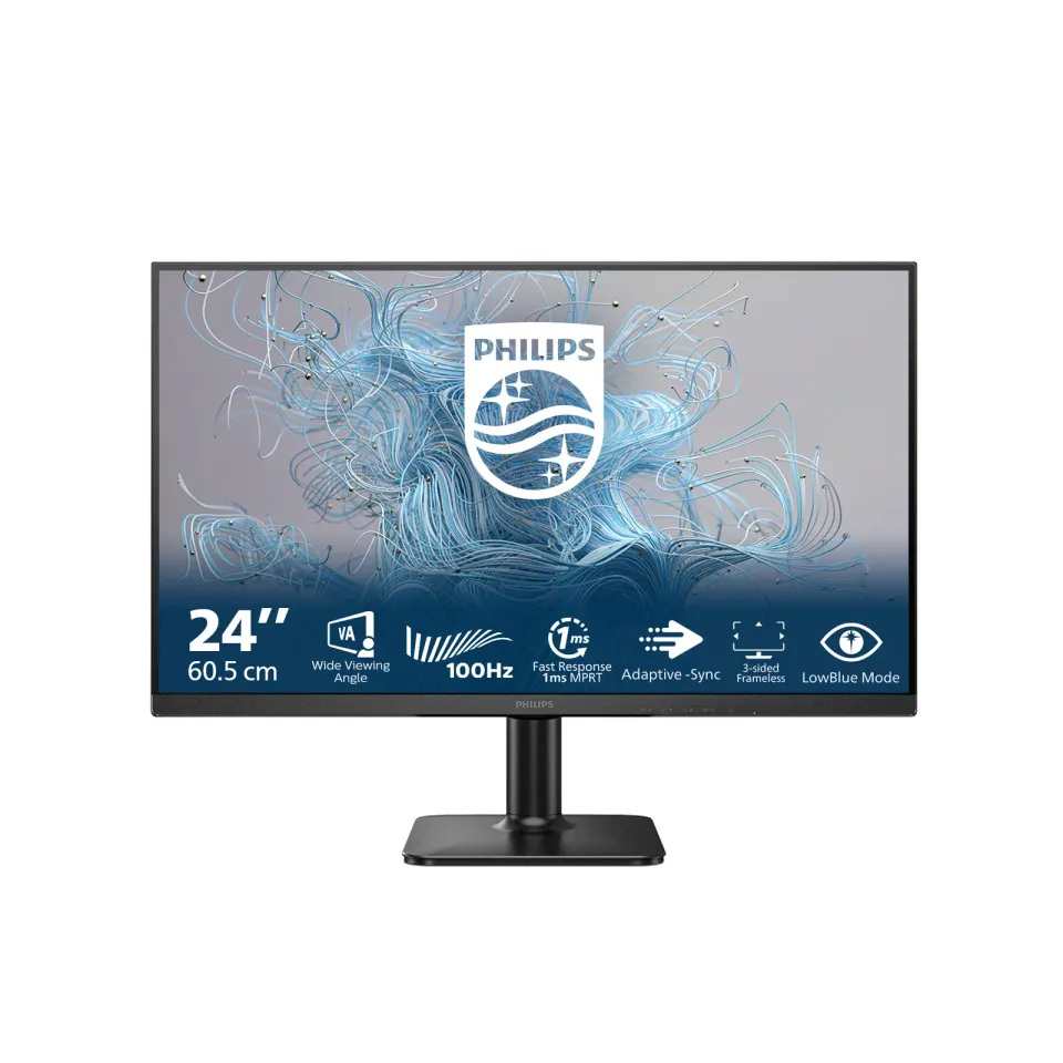 Philips LCD 24E2N1100LB 23,8" VA/1920x1080@100Hz/1ms/250cd/VGA/HDMI/VESA