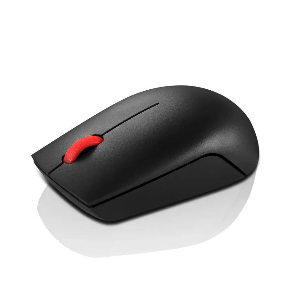 LENOVO myš bezdrátová Essential Compact Wireless Mouse - 1000 DPI, Optical, USB, 3 tlačítka, černá