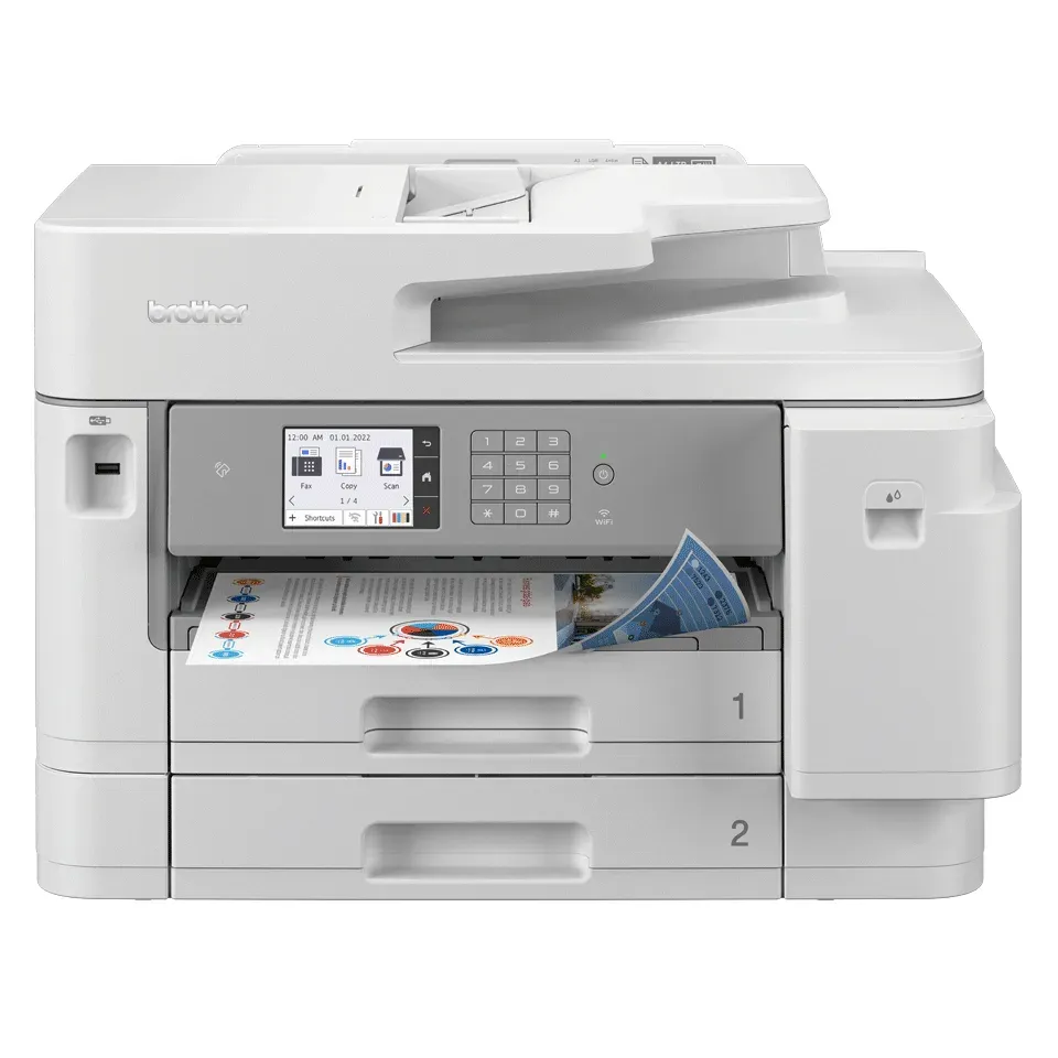 Brother MFC-J5955DW – inkoustová multifunkce s tiskem do A3 a faxem, oboustranný sken A4, 2 zásobníky, NFC, Wi-Fi a LAN