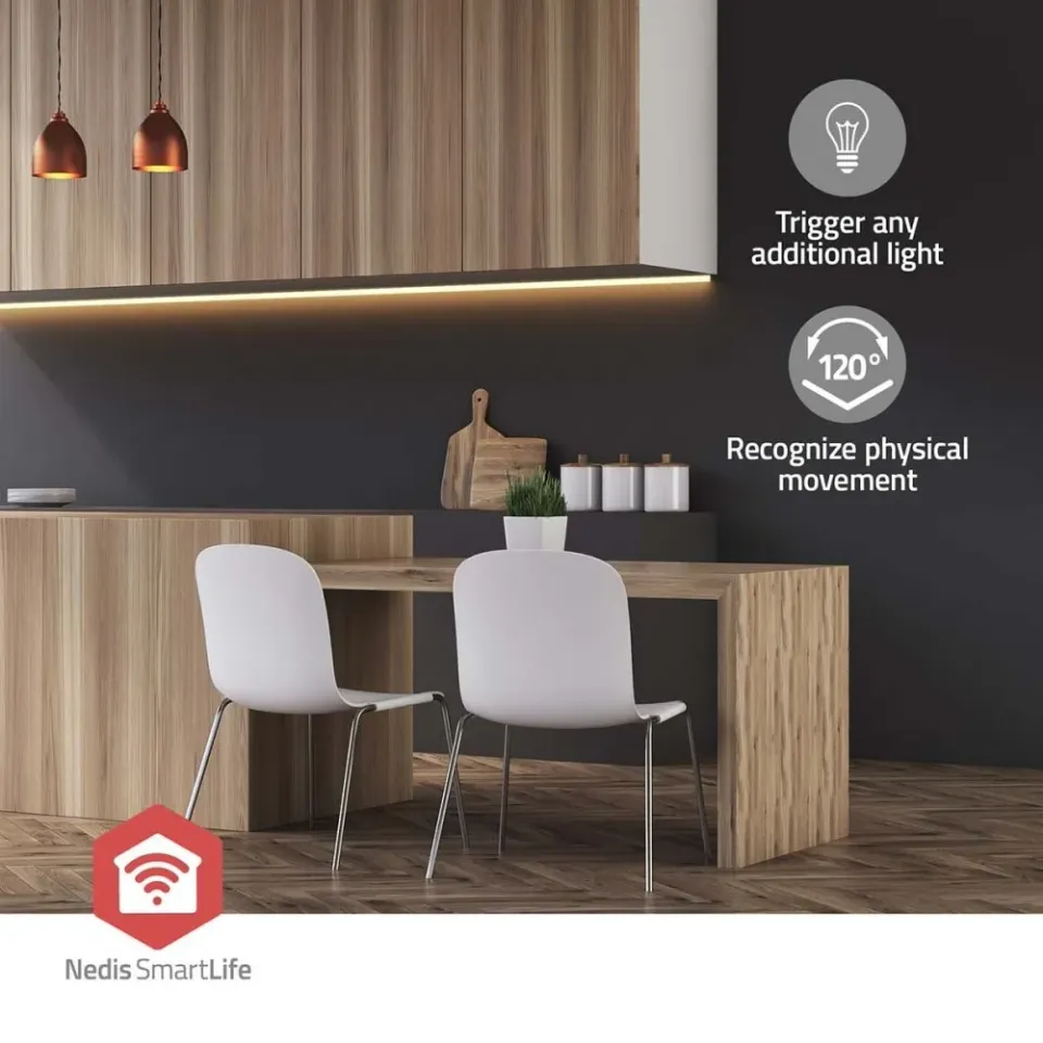 Nedis ZBSM20WT - SmartLife pohybový senzor| Zigbee 3.0 | Napájení z baterie a z