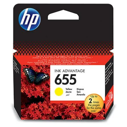 HP CZ112AE originální náplň žlutá č.655 cca600 stran (yellow pro DJ Advantage 3525, 4615, 4625, 5525, 6525)