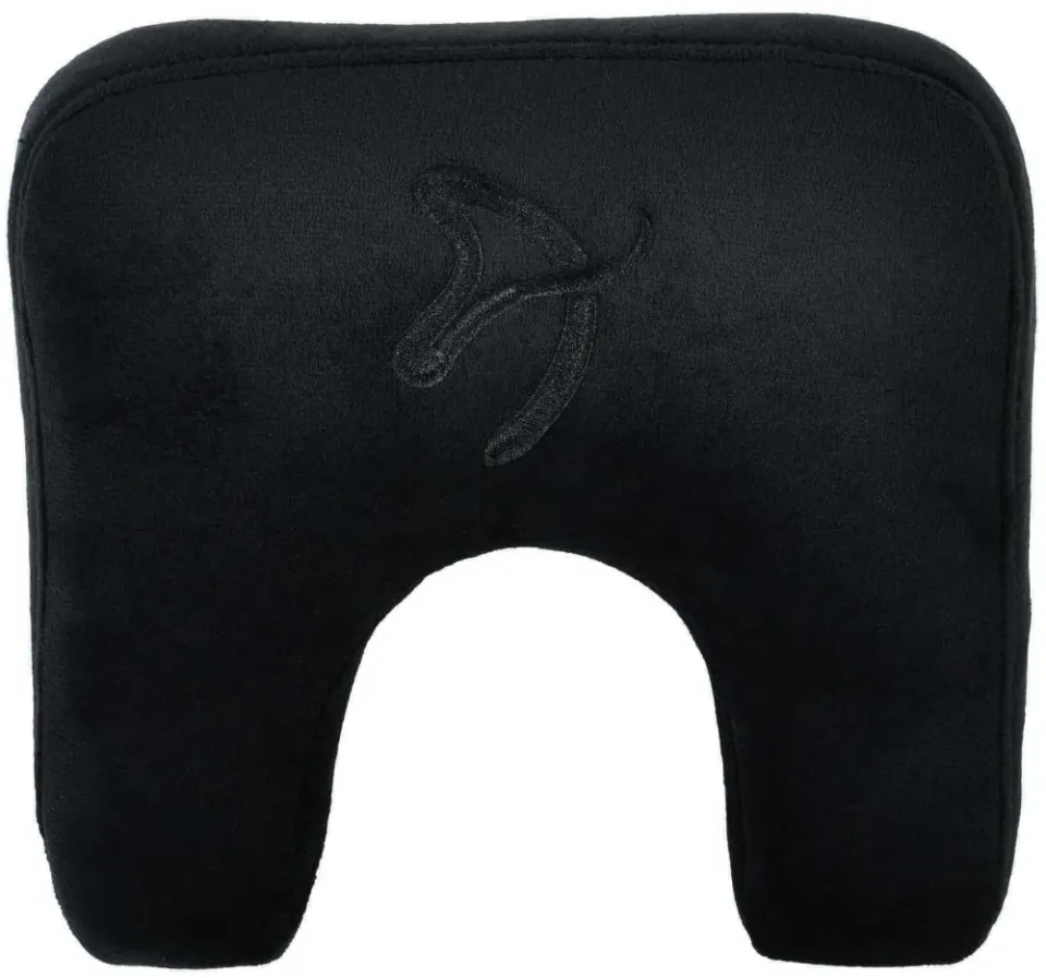AROZZI Neck Pillow Velvet Black/ ergonomický polštář pod hlavu a krk/ sametově černý