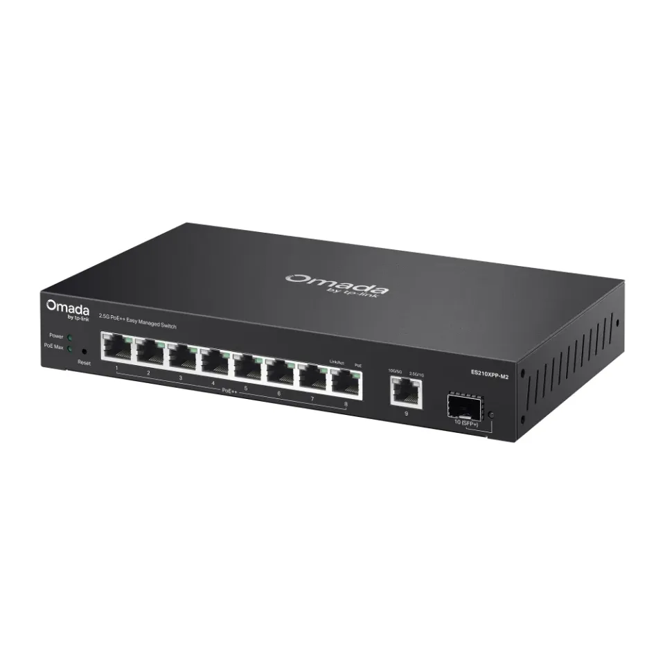 TP-Link ES210XPP-M2 Omada Easy Manage, 8x2.5G PoE++,1x10G RJ,1x10G SFP