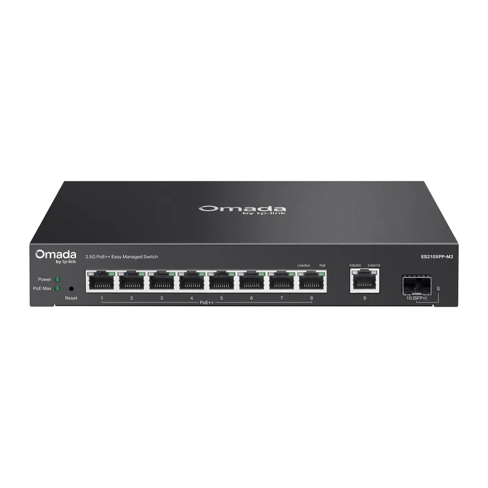 TP-Link ES210XPP-M2 Omada Easy Manage, 8x2.5G PoE++,1x10G RJ,1x10G SFP