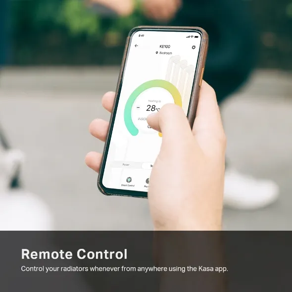 TP-Link Kasa KE100 - Inteligentní termostatický radiátorový ventil Kasa