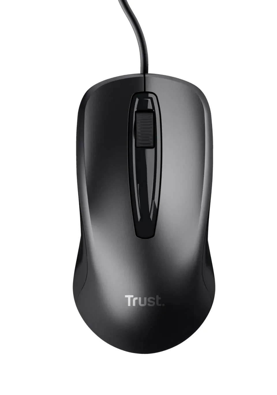 TRUST CARVE/Kancelářská/Optická/1 200 DPI/Drátová USB/Černá