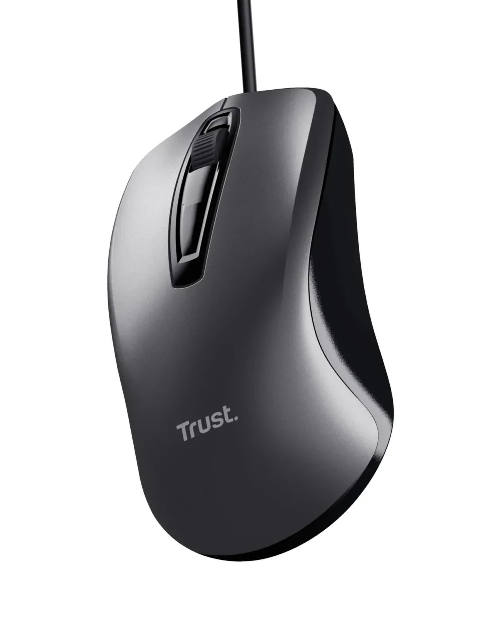TRUST CARVE/Kancelářská/Optická/1 200 DPI/Drátová USB/Černá