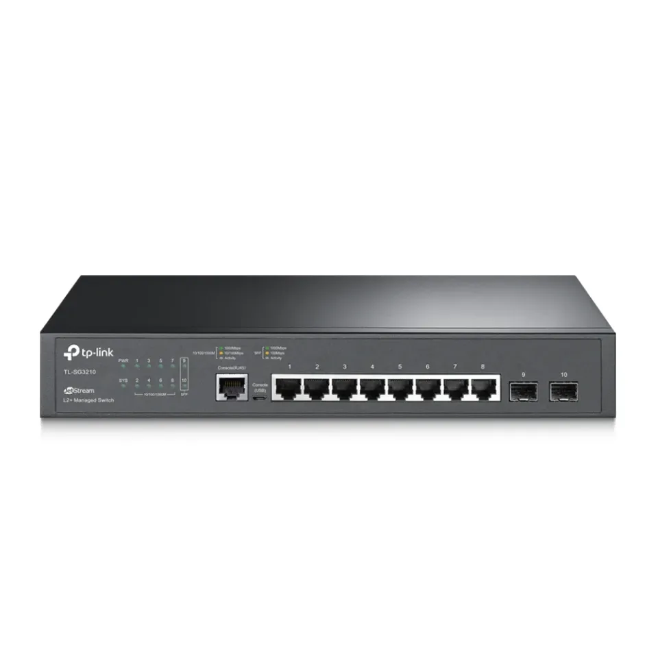 TP-Link TL-SG3210 8portový gigabitový řízený switch L2 Lite JetStream se 2 sloty