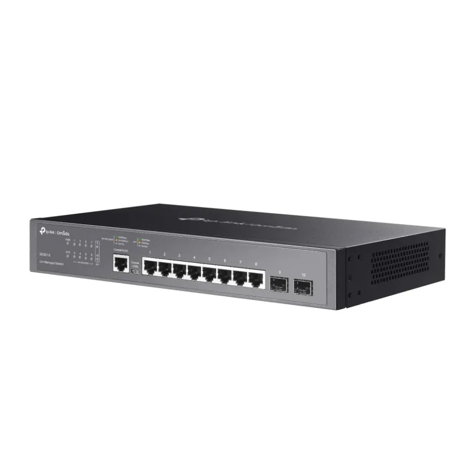 TP-Link TL-SG3210 8portový gigabitový řízený switch L2 Lite JetStream se 2 sloty