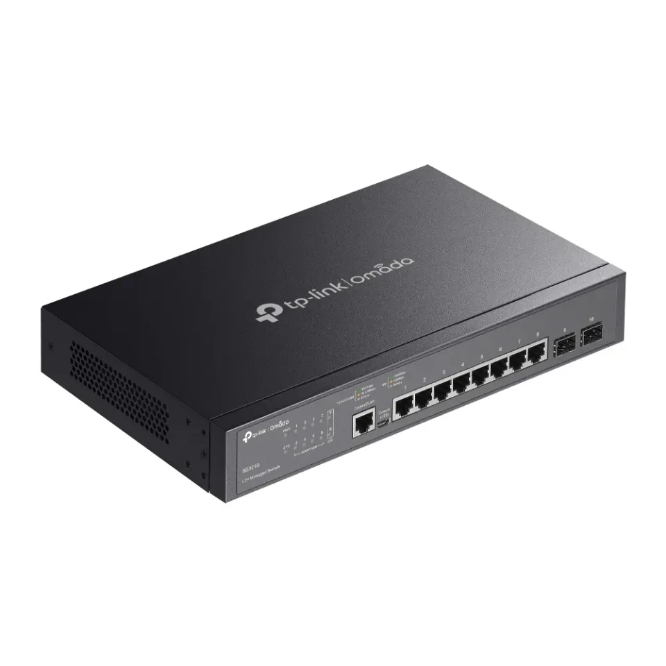 TP-Link TL-SG3210 8portový gigabitový řízený switch L2 Lite JetStream se 2 sloty