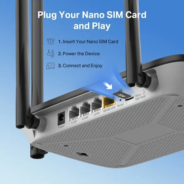 Mercusys MB115-4G - Bezdrátový N router 4G LTE