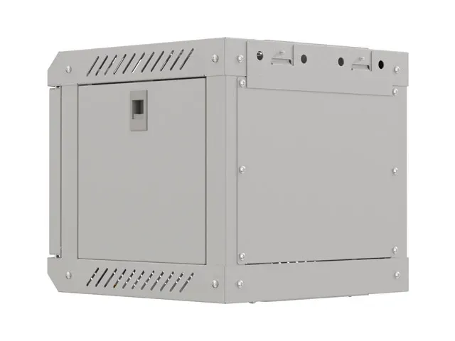 LANBERG RACKOVÁ SKŘÍŇ 10" NÁSTĚNNÁ 4U/300X300 (FLAT PACK) S PROSKLENÝMI DVEŘMI ŠEDÁ