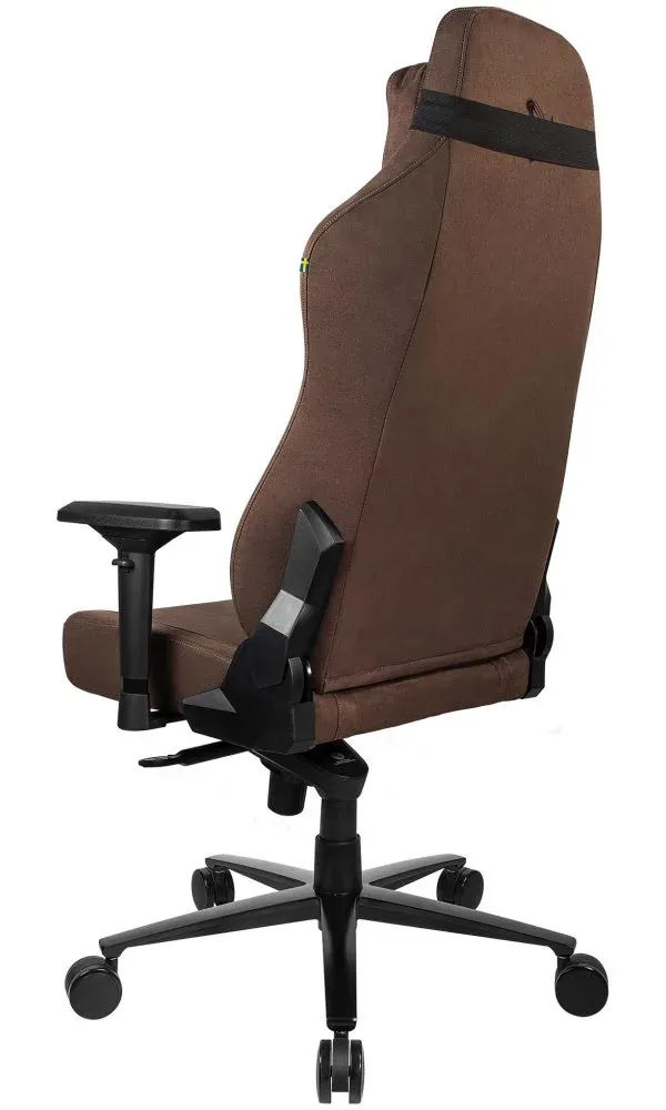 AROZZI herní židle VERNAZZA Supersoft Fabric Brown/ hnědá