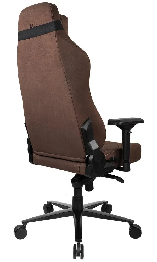 AROZZI herní židle VERNAZZA Supersoft Fabric Brown/ hnědá
