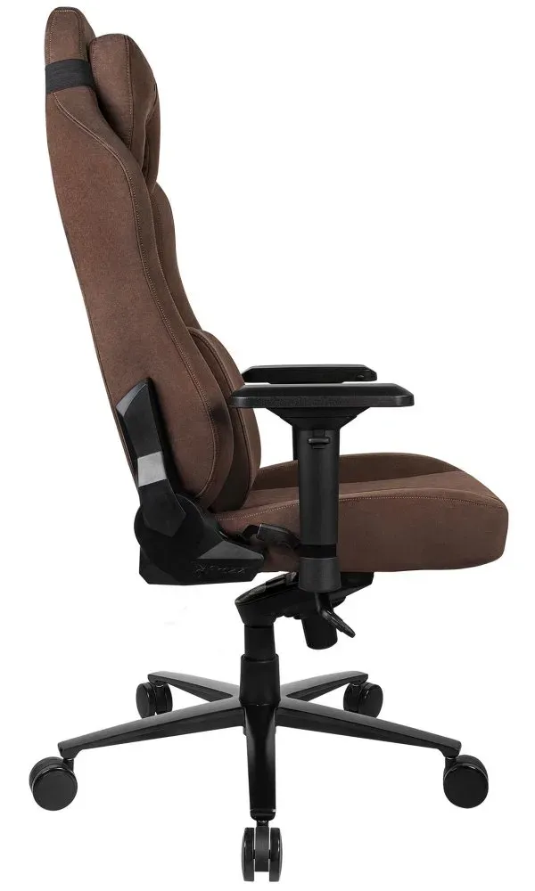 AROZZI herní židle VERNAZZA Supersoft Fabric Brown/ hnědá