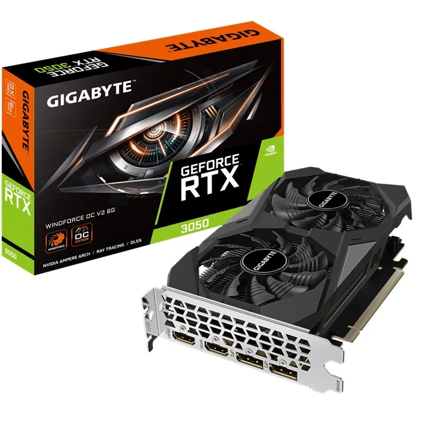 GIGABYTE RTX 3050 WINDFORCE OC V2 6G