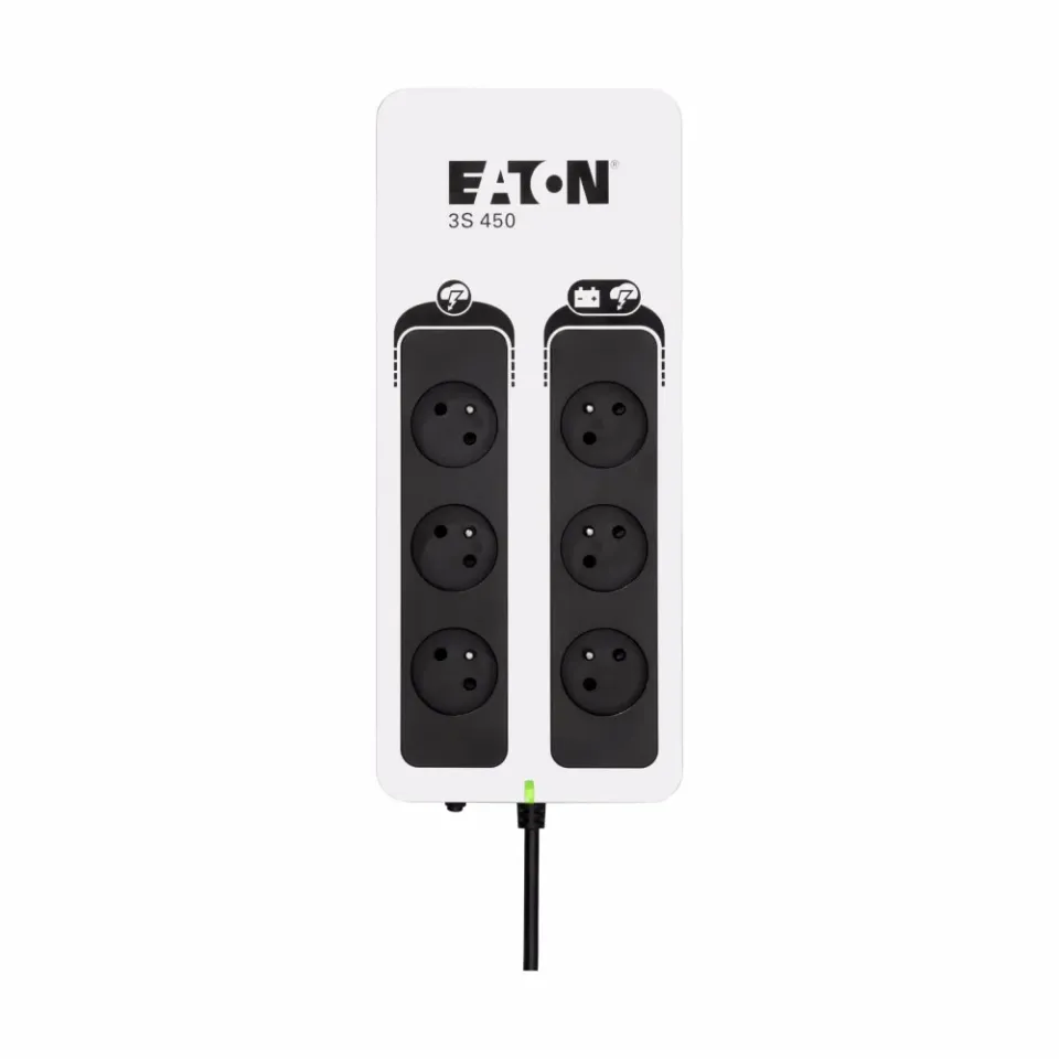 Eaton 3S 450 FR, UPS 450VA / 270W, 6 zásuvek (3 zálohované), české zásuvky