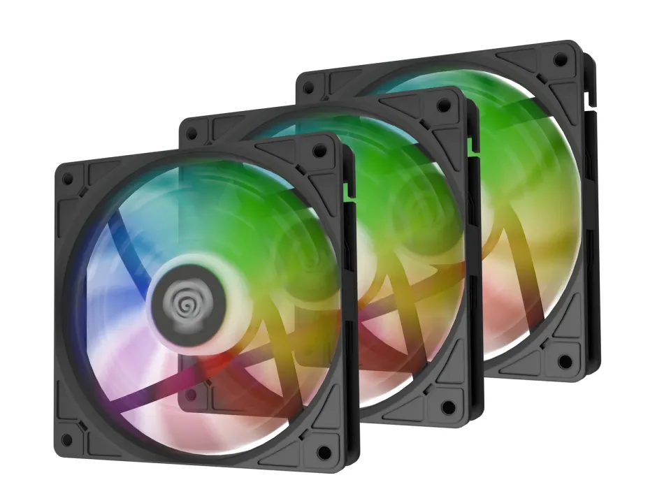 Ventilátor Genesis OXAL 120 ARGB, 3-Pack, černý