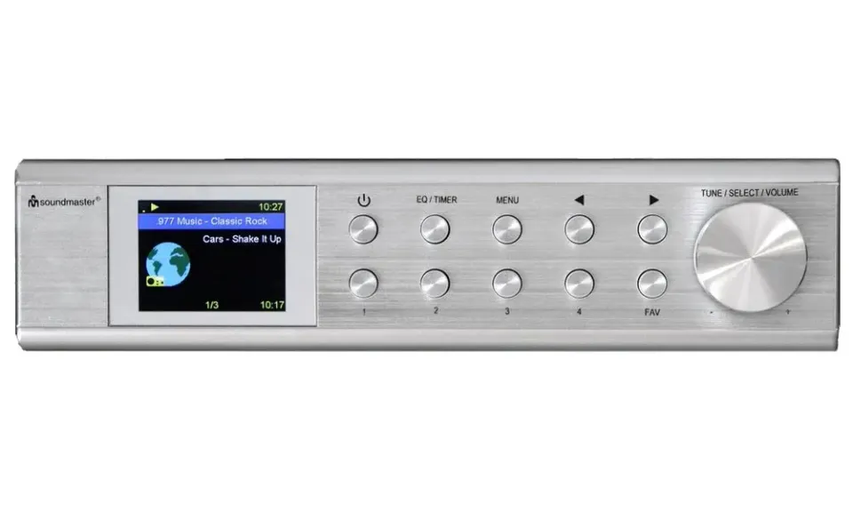 Soundmaster IR1500SI kuchyňské rádio DAB+/ FM/ BT/ 2"LCD/ Wi-Fi/ Stříbrné