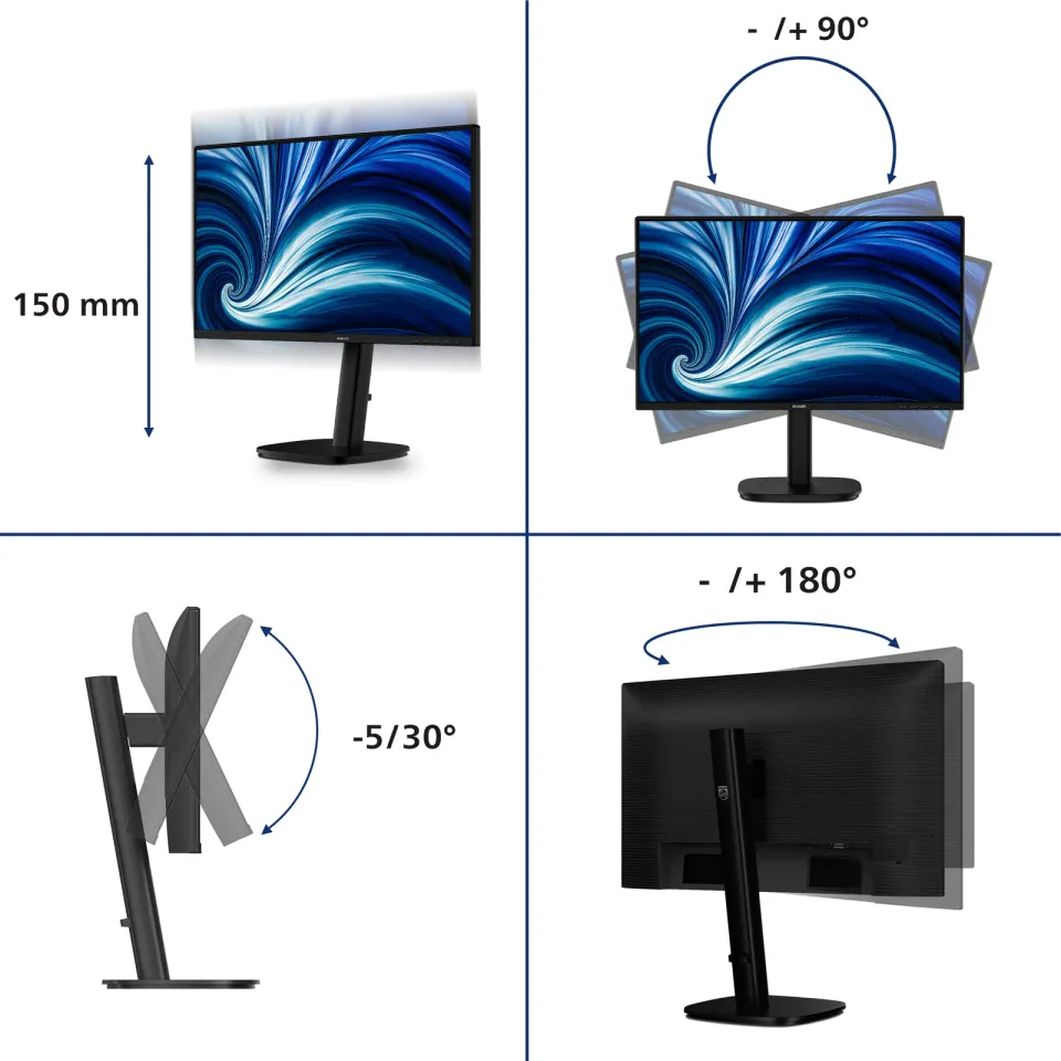 Philips LCD 24B2N3200A 23,8" IPS/1920x1080@120Hz/4ms/350cd/VGA/HDMI/DP/Repro/Piv