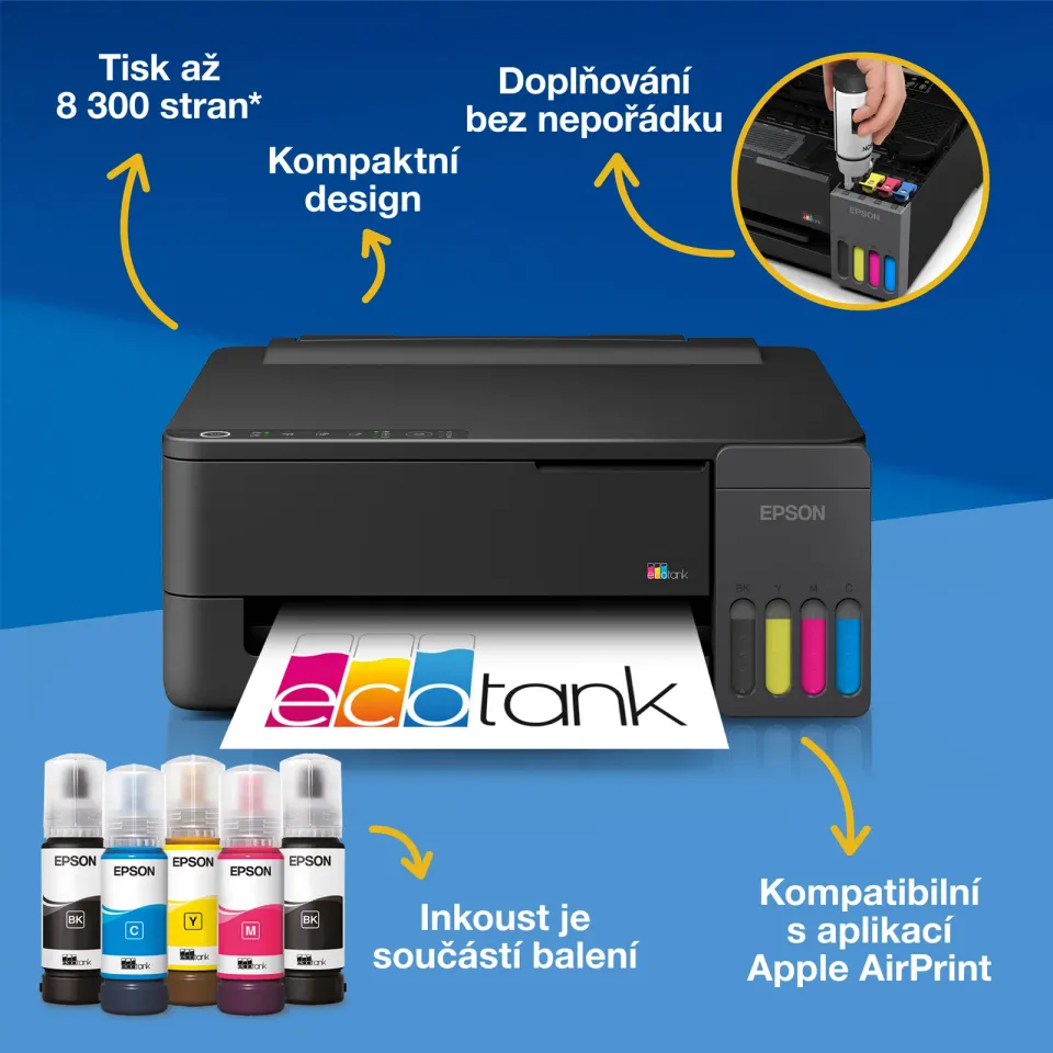 EPSON EcoTank L1350 - A4/33-15ppm/4ink/CISS/Wi-Fi