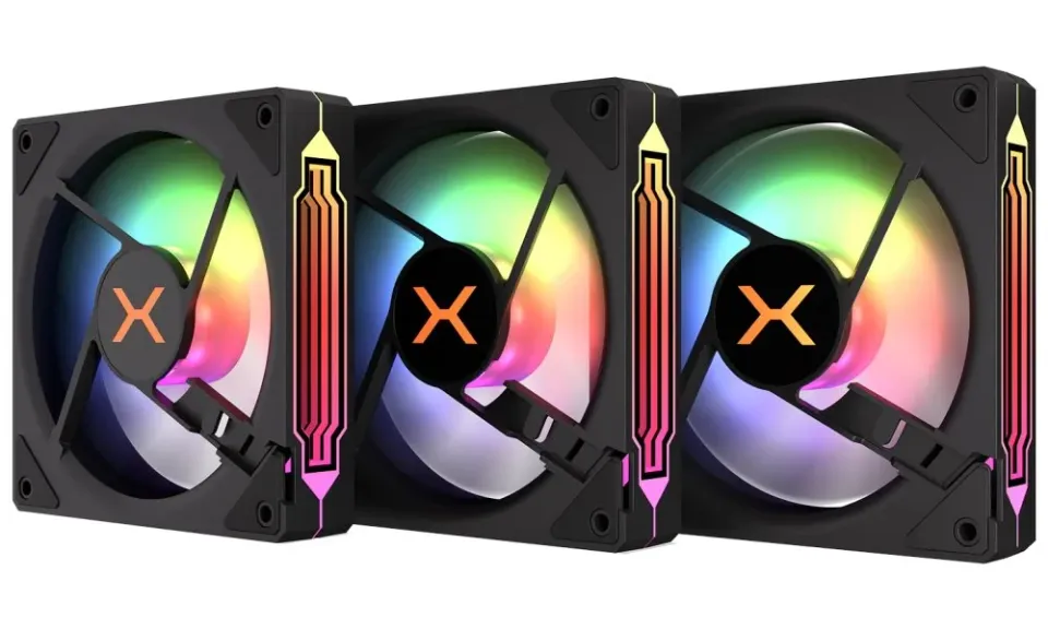 Krux ventilátor Corvus 120 ARGB KIT / 3x120 mm ARGB fan / infinity mirror efekt