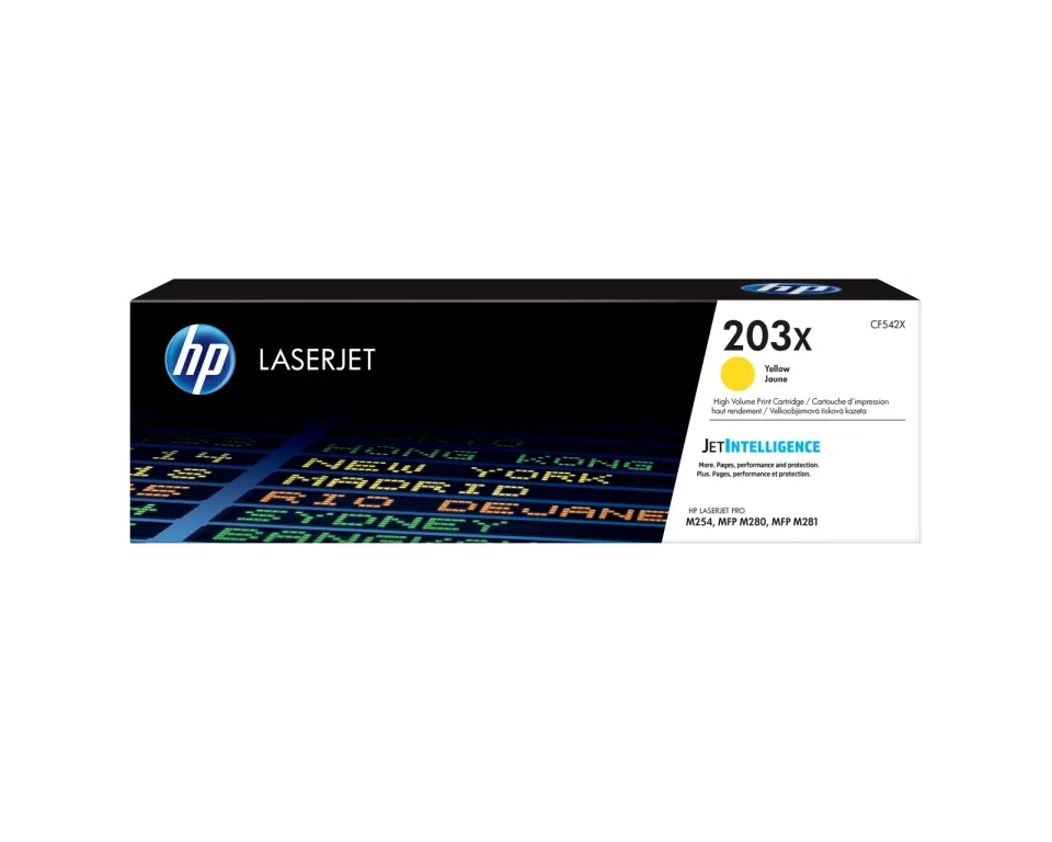 HP 203X High Yield Yellow Orig.LJ Cartridge,CF542X