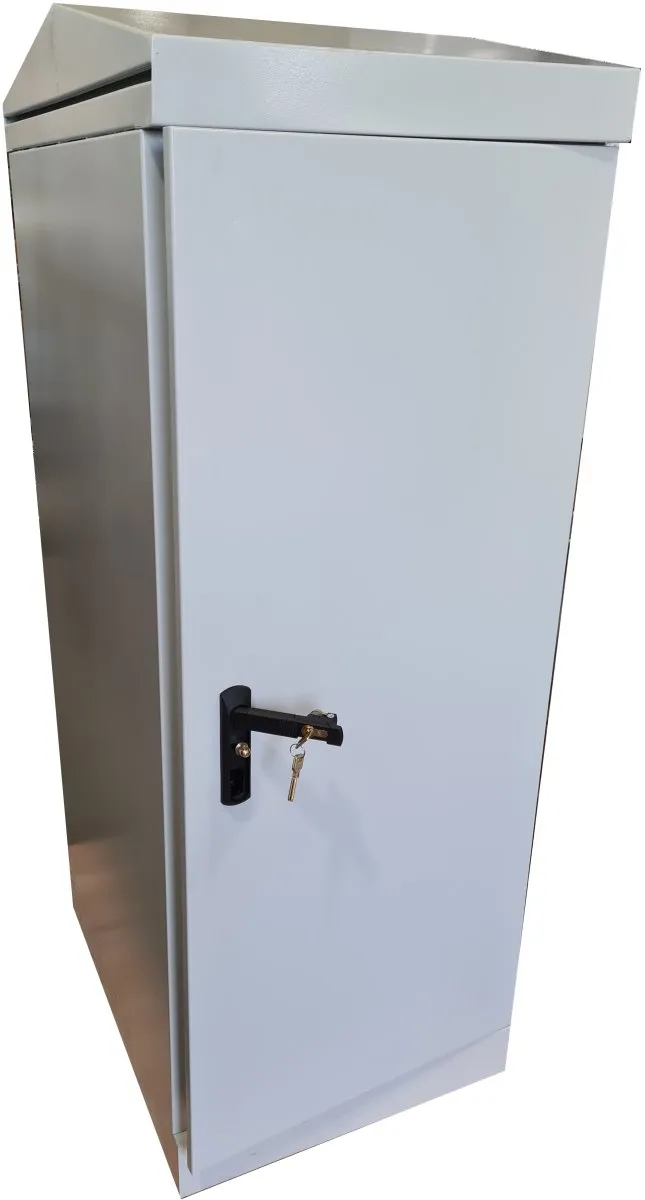 Masterlan samostatně stojící venkovní rozvaděč 19" 42U/800mm, složený, IP65, ventilátor, termostat, zateplení