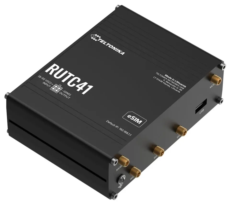 Teltonika RUTC41 Průmyslový 4G Wi-Fi Router, eSIM