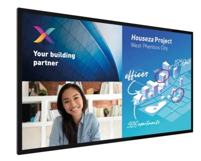 Philips LCD 75BDL6051C - 75" C-line, Touch, 18/7, 4K UHD, 350cd/m2, 500 000:1, 8