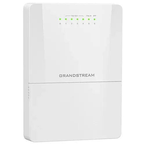 Grandstream GWN7710R venkovní L2 managed switch, 5xGbE, SFP, 4xPoE+, IP66