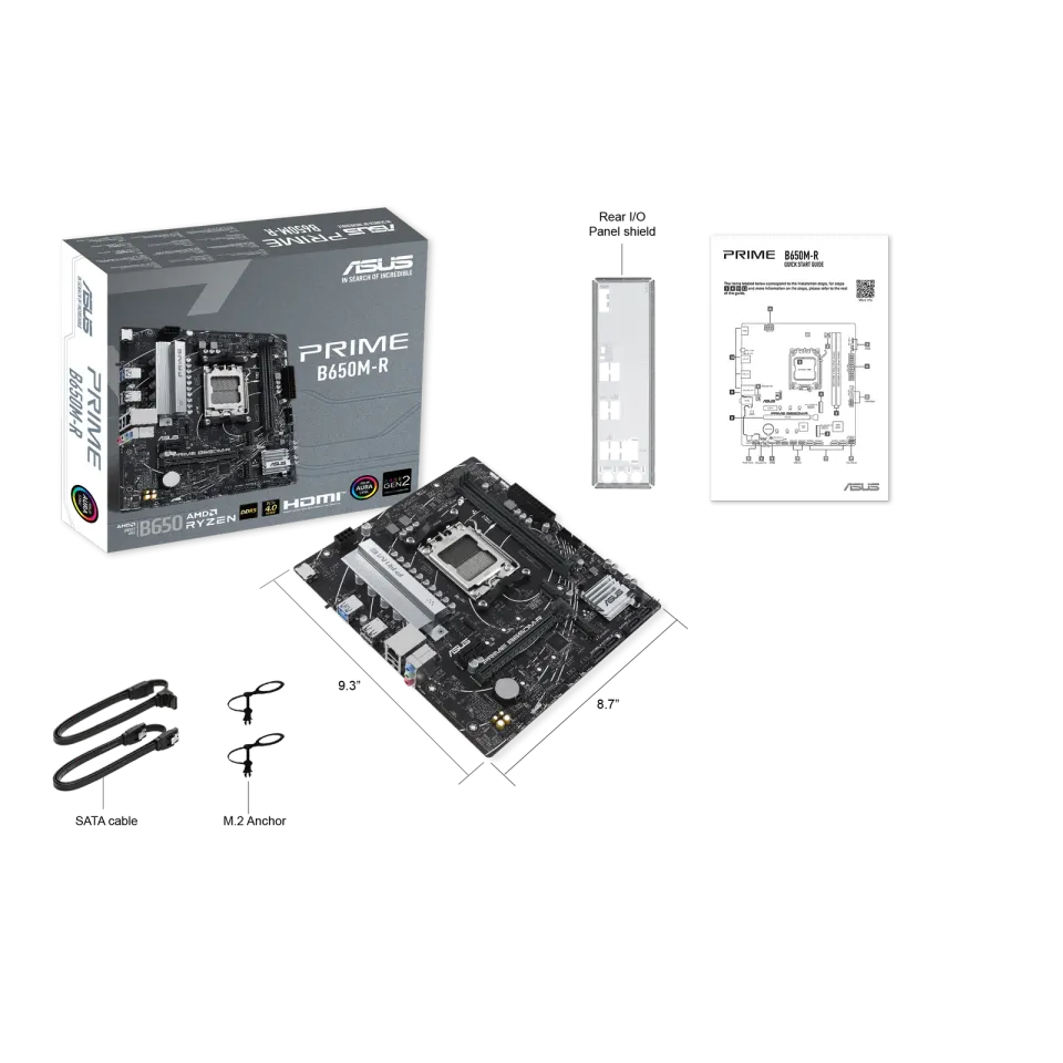 ASUS MB PRIME B650M-R soc AM5 DDR5 B650 mATX
