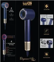 WG - Fén na vlasy WG Elegance Air, 1600W, modrá
