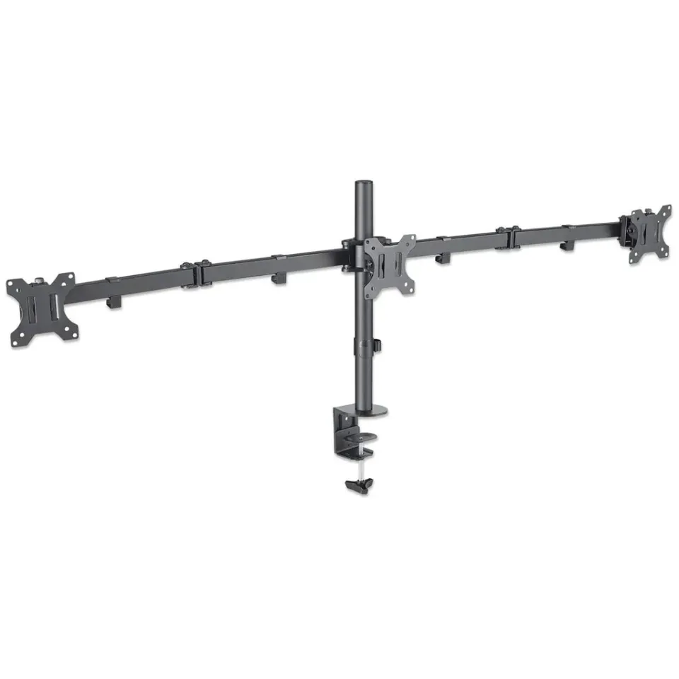 MANHATTAN Stolní držák pro 3 Monitory LCD, 13” až 27”