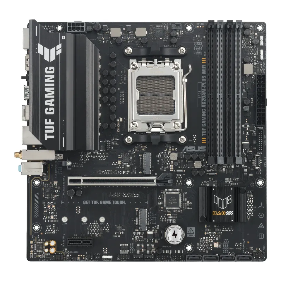 ASUS MB Sc AM5 TUF GAMING A620AM-PLUS WIFI, 4xDDR5, 2xDP, 1xHDMI, mATX