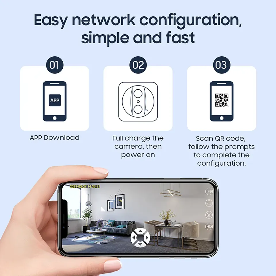 Minikamera Viking S309 Wifi/1080P/noční vidění/pohybový senzor/2500mAh/mobilní aplikace
