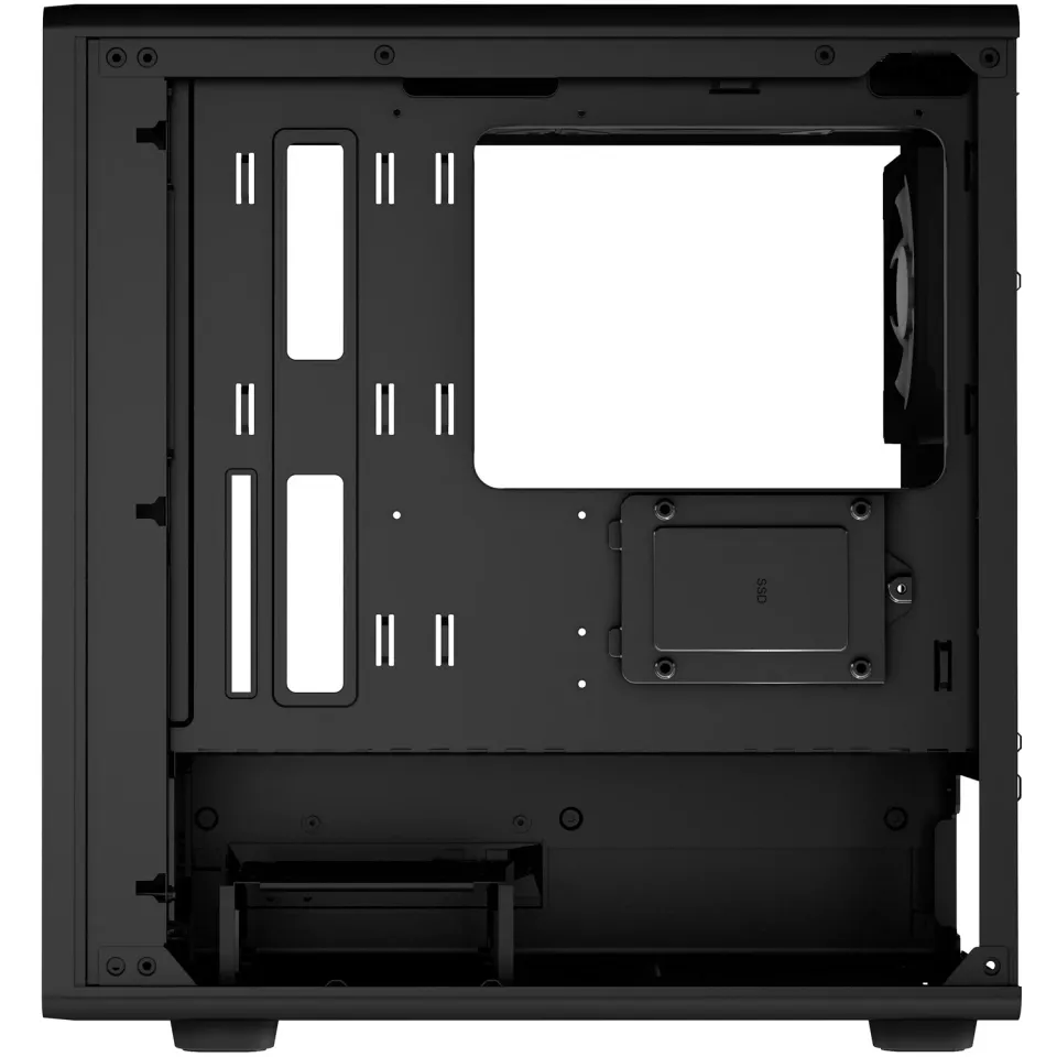 EVOLVEO Panthera, skříň mATX, 6x ARGB ventilátor 120mm, dřevěný přední panel + s