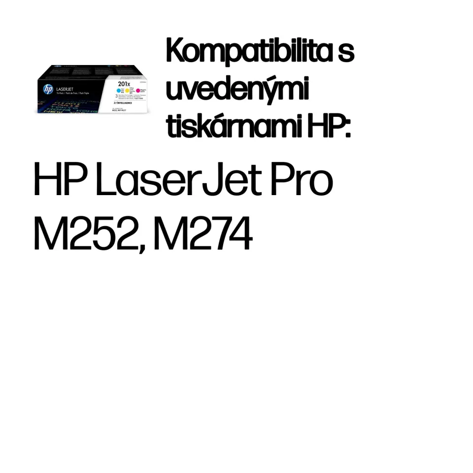 HP 201X 3-pack CMY, CF253XM