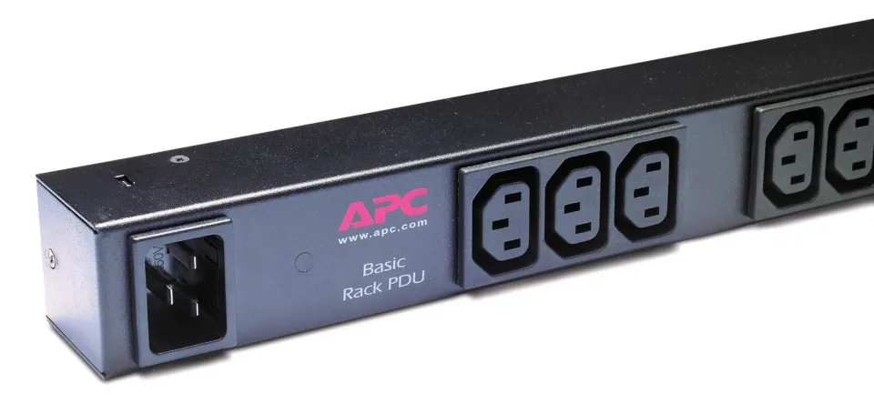 APC Rack PDU, Basic, ZeroU, 16A, 208/230V, (15)C13, IEC-320 C20 2.5m