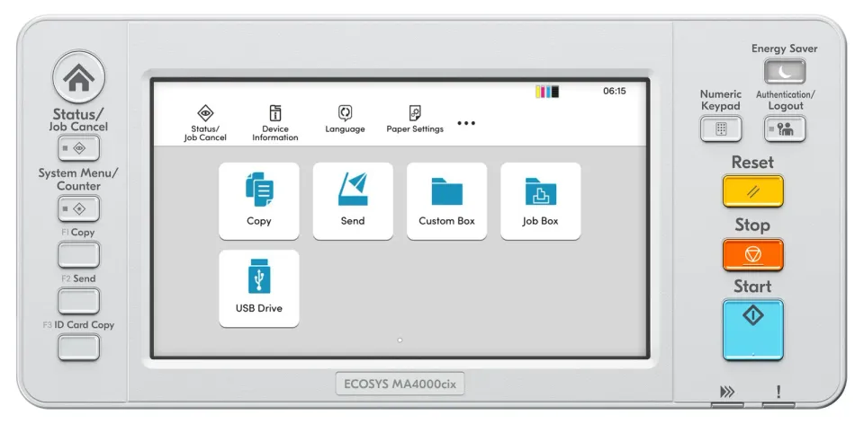 Kyocera ECOSYS MA4000cix/ A4 MFP/ barevná / 40ppm/ duplex/ DADF/ USB/ LAN/ Displej/ HyPAS