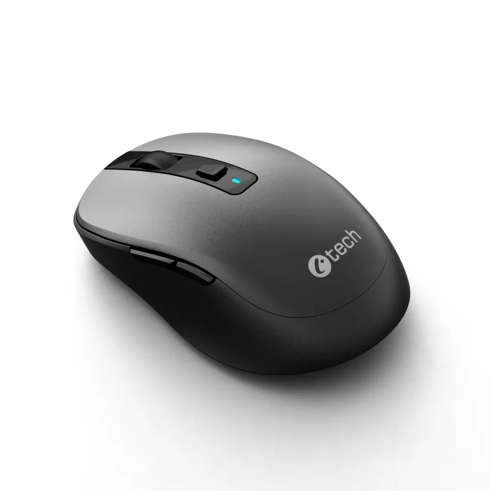 C-TECH myš WLM-19 Dual mode, bezdrátová, BT5.0 + 2,4GHz, 1600DPI, 6 tlačítek, US