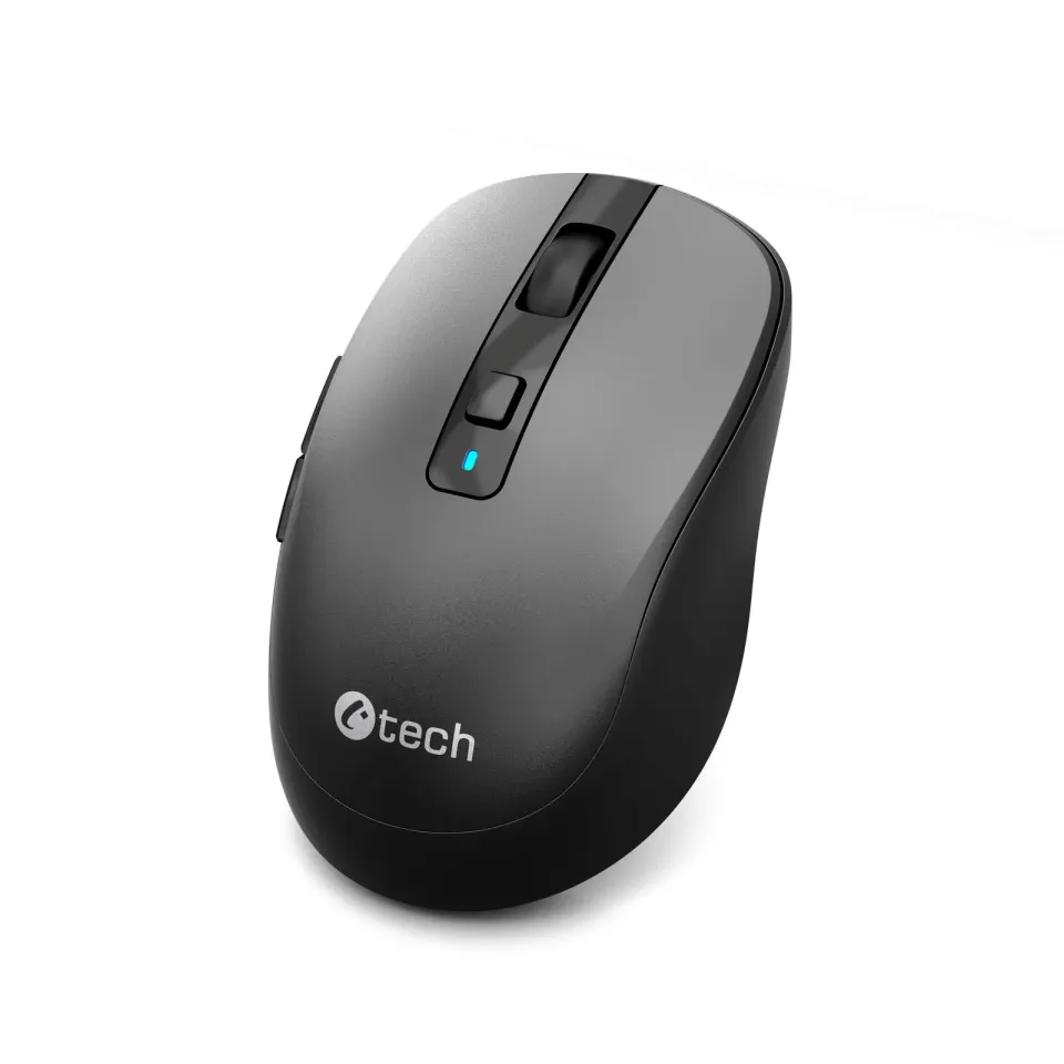 C-TECH myš WLM-19 Dual mode, bezdrátová, BT5.0 + 2,4GHz, 1600DPI, 6 tlačítek, US