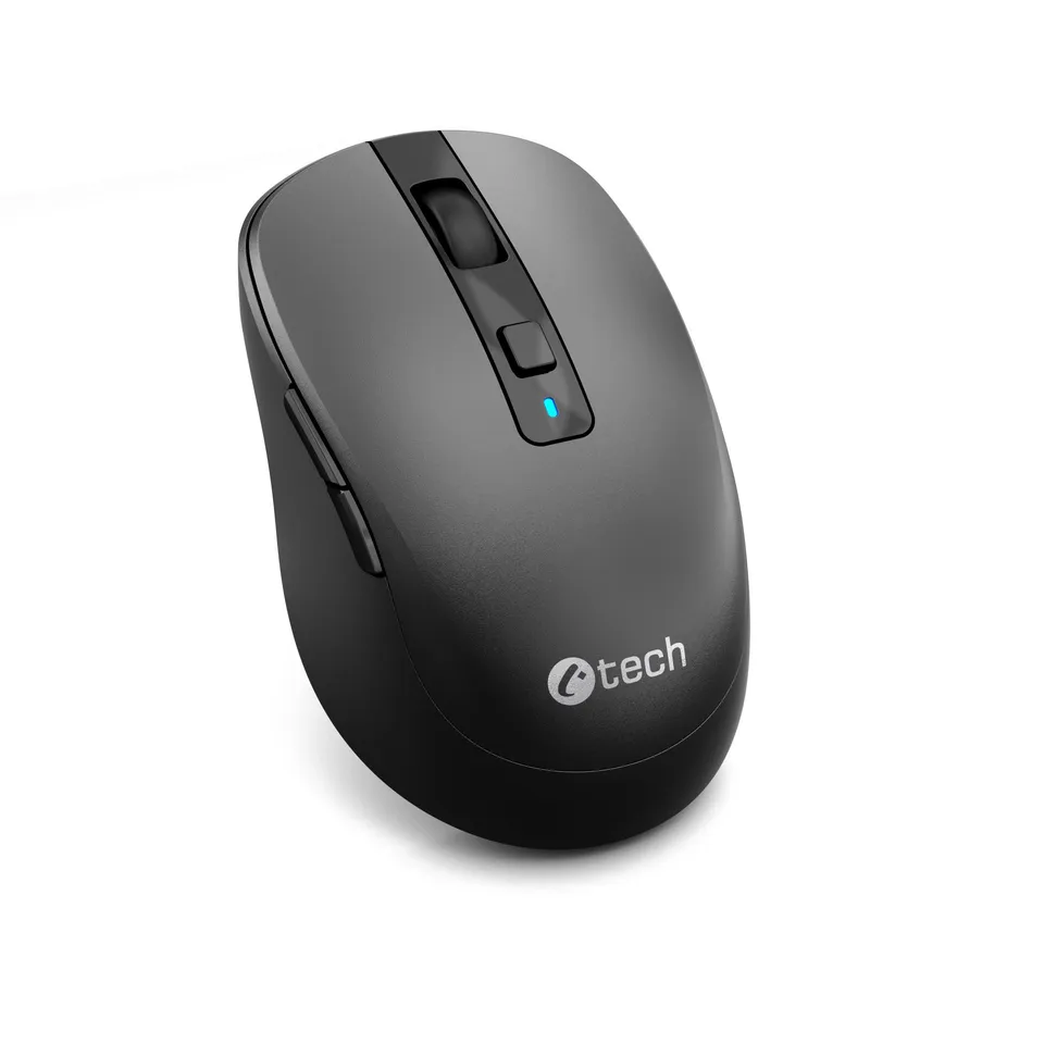C-TECH myš WLM-19 Dual mode, bezdrátová, BT5.0 + 2,4GHz, 1600DPI, 6 tlačítek, US