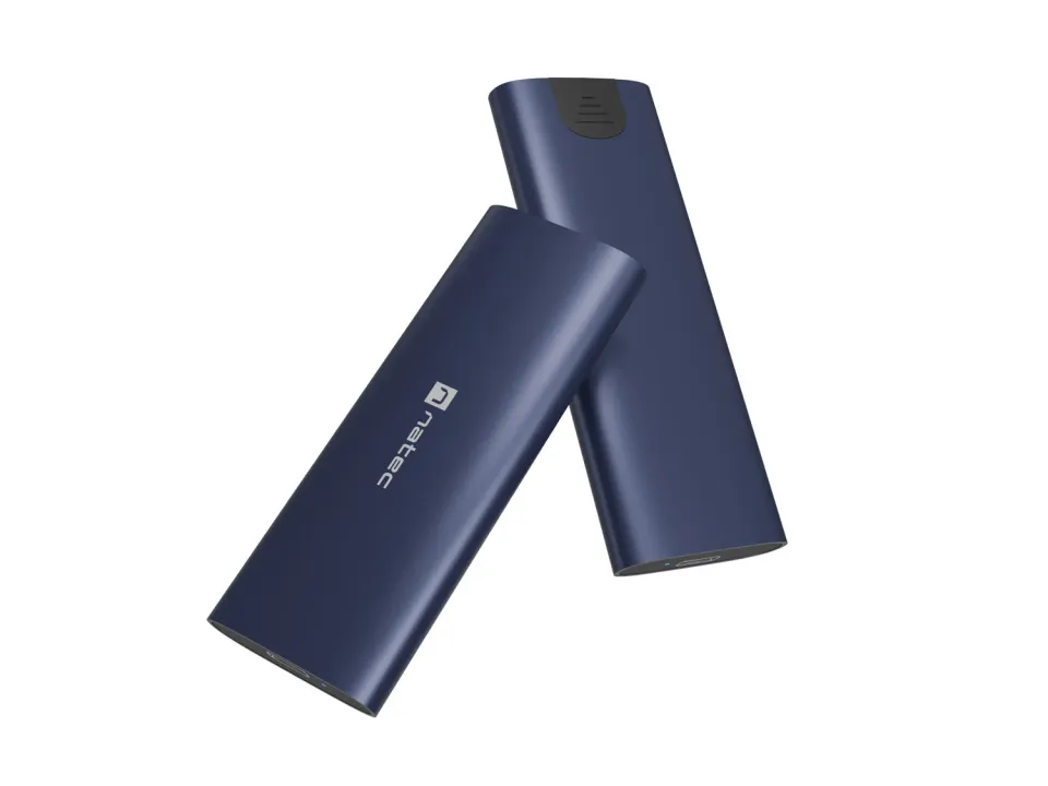 Externí box pro SSD Natec RHINO M.2 NVME LITE USB-C 3.2 GEN 2, hliníkové tělo, STEEL NAVY